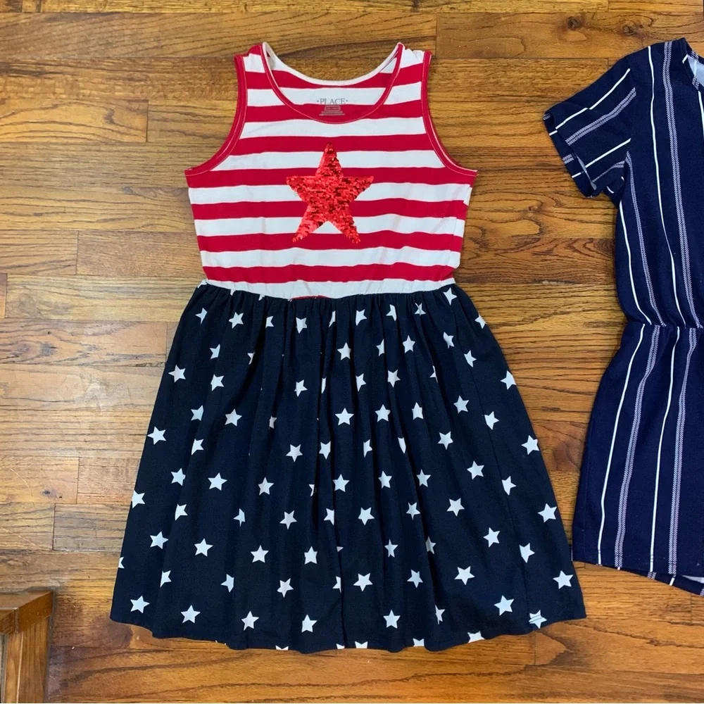 Girls Casual Romper & Dress Bundle
Place Red White & Blue Dress
Blue Romper - Picture 4 of 16